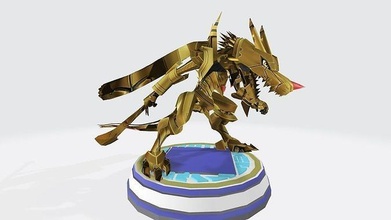 cresgarurumon digimon monster anime cartoon model games toys 3d print model - Mito3D