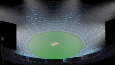 cricket stadio 3d modello sport calcio intonazione passatempo Fai 3d print model - Mito3D