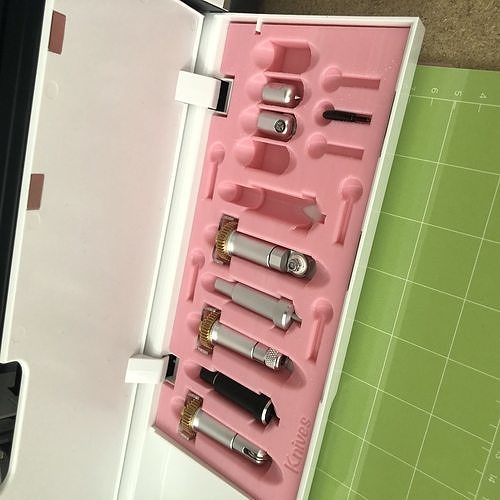 cricut creatore attrezzo organizzatore utensili coltelli conservazione passatempo fai 3D print model - Mito3D