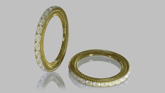 friso anel joalheria ouro esterlina jóia jóias brilhante imprimível pulseira safira vintag roupa engagem cafajeste diamante prata noivado argolas moda 3d print model - Mito3D