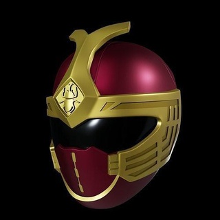 carmesí trueno guardabosque ninja tormenta casco guardabosques Guardabosques armadura cosplay memoria bionica mmpr poderoso morfina pasatiempo bricolaje diy ninjastorm 3d print model - Mito3D