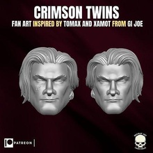 crimson twins heads action figures gi joe tomax xamot figure military evil cobra marvel legends star wrars toys 1 12 games 3d print model - Mito3D