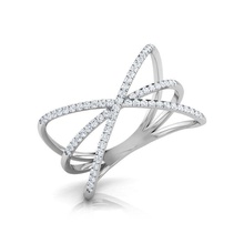 criss cross de l'anneau bijoux imprimable l'habillement bracelate d'argent gem joyau l'engagement collier boucle d'oreille mode beauté la livre sterling le saphir diamant or bracelet anneau solitaire les anneaux 3d print model - Mito3D