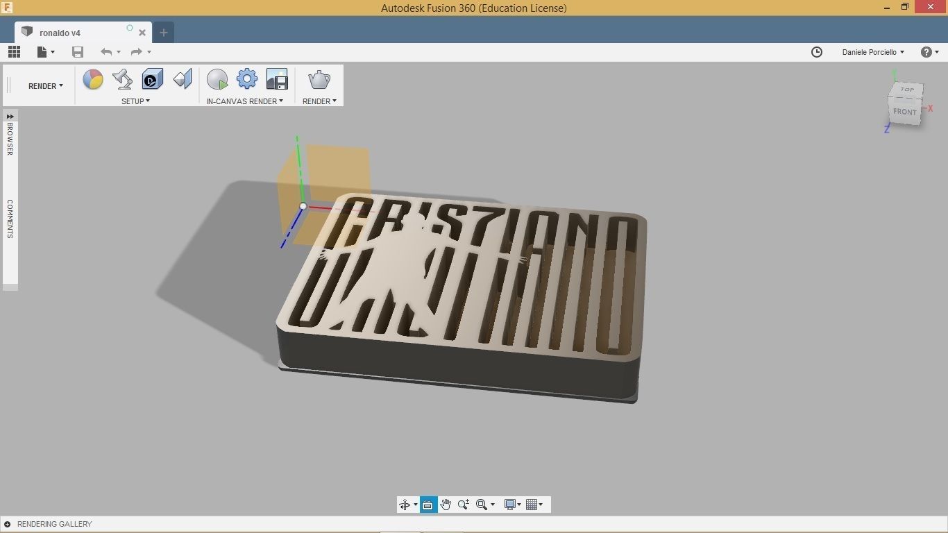 cristiano ronaldo sanat tasarım sembol oyun spor heykeller 3D print model - Mito3D