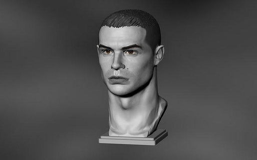 Cristiano ronaldo cr7 Real Madrid juventus vereinigt Manchester Ziege Fußball Spieler Ball Bildhauerei Modell 3dprint 3d Kunst Skulpturen 3d print model - Mito3D