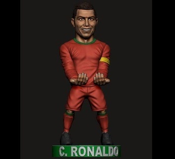 cristiano ronaldo controle video game suporte cr7 Cristiano Ronaldo jogador pes fifa xbox playstation ps5 xboxone jogos brinquedos acessórios 3d print model - Mito3D