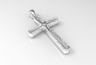 croce pendente attraversare religione gioielleria arte artdesignpn ciondoli 3dmodel 3dprint 3d print model - Mito3D