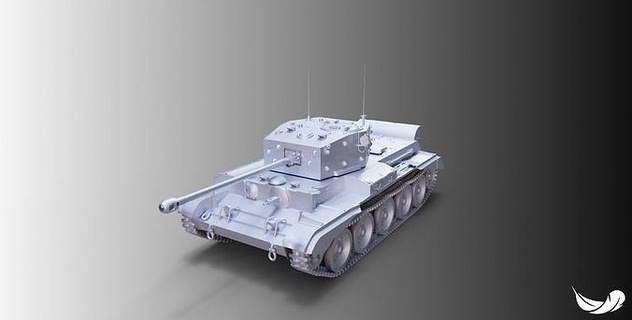 cromwell - tank 3d model fbx stl military vehicle weapon game games toys 3d print model - Mito3D