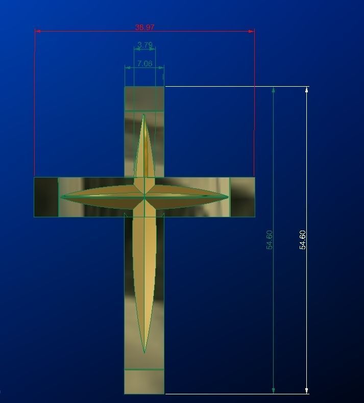 attraversare oro religione cristiano cristo argento gioiello jesu gioielleria collane 3D print model - Mito3D