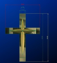 traverser or religion christian christ argent bijou jésus bijoux colliers 3d print model - Mito3D