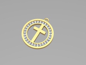 çapraz takı mücevher altın Gümüş platin elmas taş parlak gem yüzük küpe kolye bilezik 3d print model - Mito3D