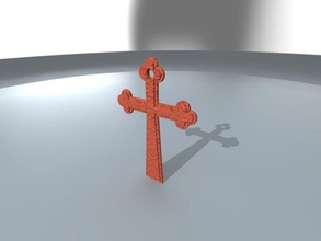 cross art religion jesus church catholicism signs logos 3d print model - Mito3D