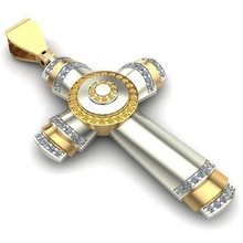 a cruz jóias pingente ouro de prata jóia printable pingentes 3d print model - Mito3D