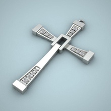 de la croix bijoux stl 3dm cnc d'impression l'impression or d'argent pendentifs 3d print model - Mito3D