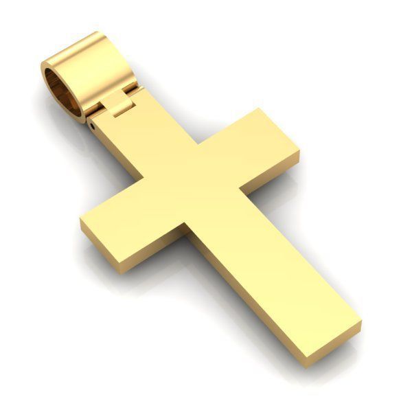 de la croix or d'argent joyau bijoux imprimable pendentifs 3D print model - Mito3D