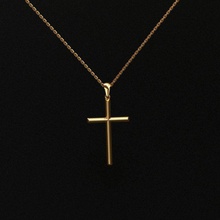cross gold necklace symbol god people silver platinum jewelry prayer gem rosary church religiou object jesu jewel apparel fashion beauty christian cathedral 3d print model - Mito3D