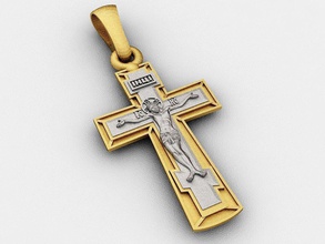 cross jewelry christian religion jesus crucifixion god cnc dlp sla pendants 3d print model - Mito3D