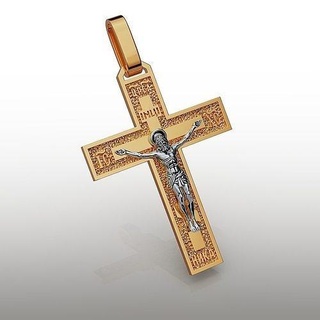 cross gold jewelry precious orthodox religion jesus jesu christian church christmas jewel bible sacred religiou object sterling pendants crosspendant cross religiou object  3d print model - Mito3D