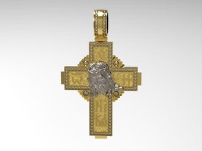 Cruz 159 Deus religião símbolo cristão joalheria ouro anel imprimível jóias jóia noivado diamante Casamento moda solitário pulseiras colares jesu religiou 3d print model - Mito3D