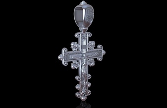 la croix-002 impression 3d modèle bijoux chrétienne le christianisme de l'église croix crucifix crucifixion or jésus native d'autres religieux sauveur d'argent 3d print model - Mito3D