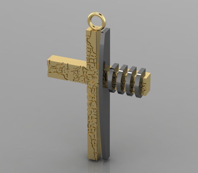 cross 10 jewelry ring rings signet gold stone gemstone finger earrings pendant brooch chain pearl bracelet pendants 3D print model - Mito3D