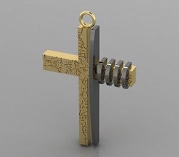 cruz 10 jóias anel anéis selo ouro de pedra preciosa dedo brincos pingente broche cadeia pérola pulseira pingentes 3d print model - Mito3D