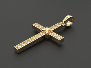 cross 17 jewelry print 3dprinted jewellery printable design jewel golden fashion printabl printing gold prototyping silver pendant pendants 3d print model - Mito3D