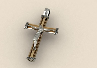 çapraz 2416 altın Sanat isa İsa dini Hıristiyan din Hıristiyanlık Ortodoks takı kolye moda güzellik yazdırılabilir retro dindar nesne jesu 3d print model - Mito3D