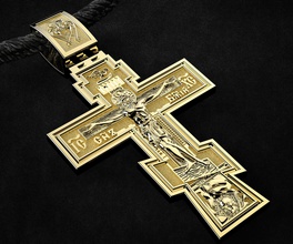 cruz 2x lado do olho jóias jóia anel de casamento pulseira pingente brincos homens ouro prata platina a crucifixo pingentes 3d print model - Mito3D