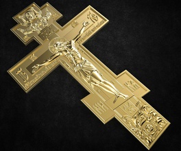 Cruz 4 peça joalheria anel Casamento pulseira pingente brincos homens abotoaduras ouro prata platina crucifixo 3d print model - Mito3D