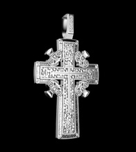 cross c006 jewelry religion god christian church cathedral christ bible crucifix crucifixion christianity gold silver jewelery jewel jewellery other 3d print model - Mito3D