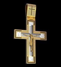 kreuz c015 religion kirche dom christian kruzifix gotisch christus kapelle katholisch christentum edelsteine schmuck juwel 3d print model - Mito3D