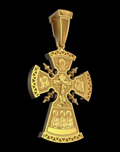 la croix-c016 bijoux de croix religion dieu cathédrale chrétienne bible catholique le christianisme or d'argent joyau d'autres 3d print model - Mito3D