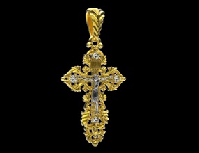 cruz c021 jóias a jóia de prata jesu printable diamante moda beleza cristão bíblia religiou objeto outros 3d print model - Mito3D