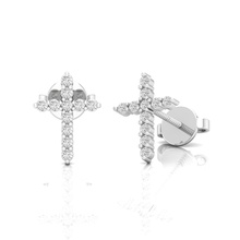 cross earrings jewerly model stlmodel silver gold art 3d print model - Mito3D