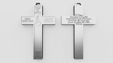 çapraz of affeder or cruz del kayıp croix du bağışlamak bağışlama metal marie julie jahenny günler karanlık takı kolye 3d print model - Mito3D