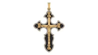 la cruz de jesús pandent joyería diseño imprimible 3djesuspendant el diamante colgantes 3d print model - Mito3D