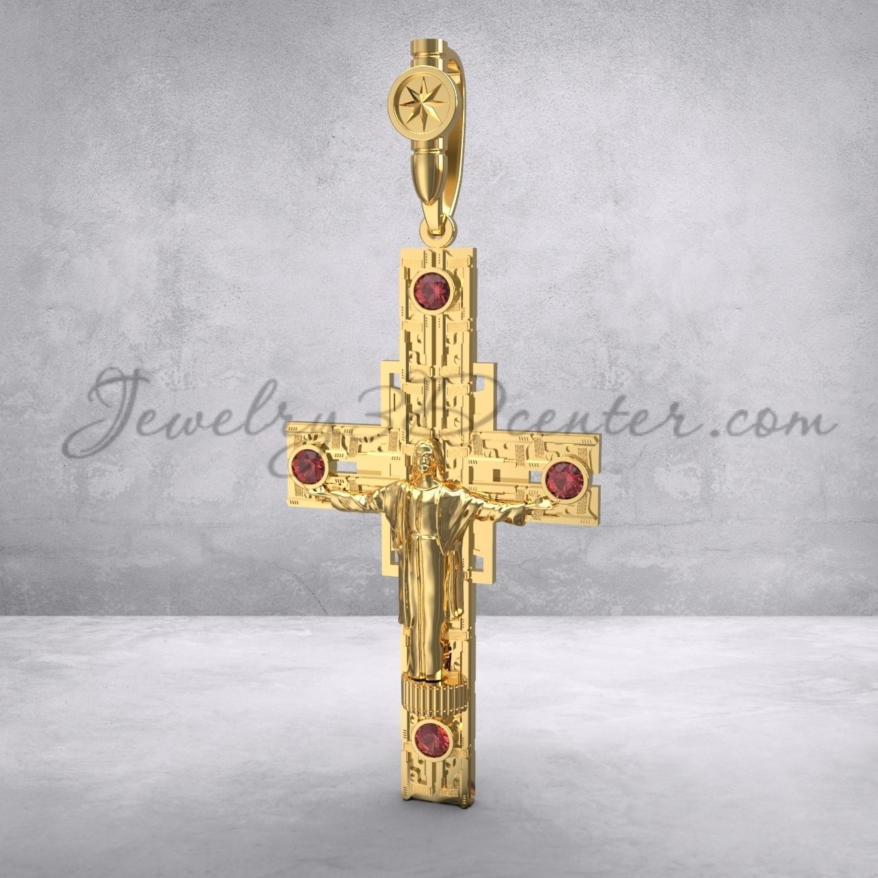 cross kr 20 fashion jesus christ religious christian holy religion bible christianity orthodox jewelry pendants beauty jewish religiou gold god jesu object 3D print model - Mito3D