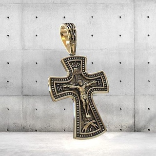 çapraz kr 47 moda isa İsa dini Hıristiyan kutsal din Kutsal Kitap Hıristiyanlık Ortodoks takı kolye güzellik Yahudi dindar altın Tanrı jesu nesne 3d print model - Mito3D