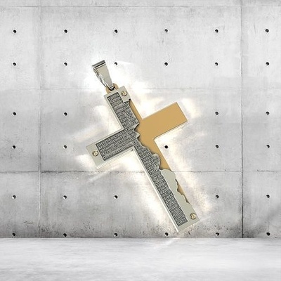 cruz kr 91 moda jesus cristo religioso cristão piedosos religião bíblia cristandade ortodoxo joalheria pingentes beleza judaico religiou ouro deus jesu objeto 3d print model - Mito3D