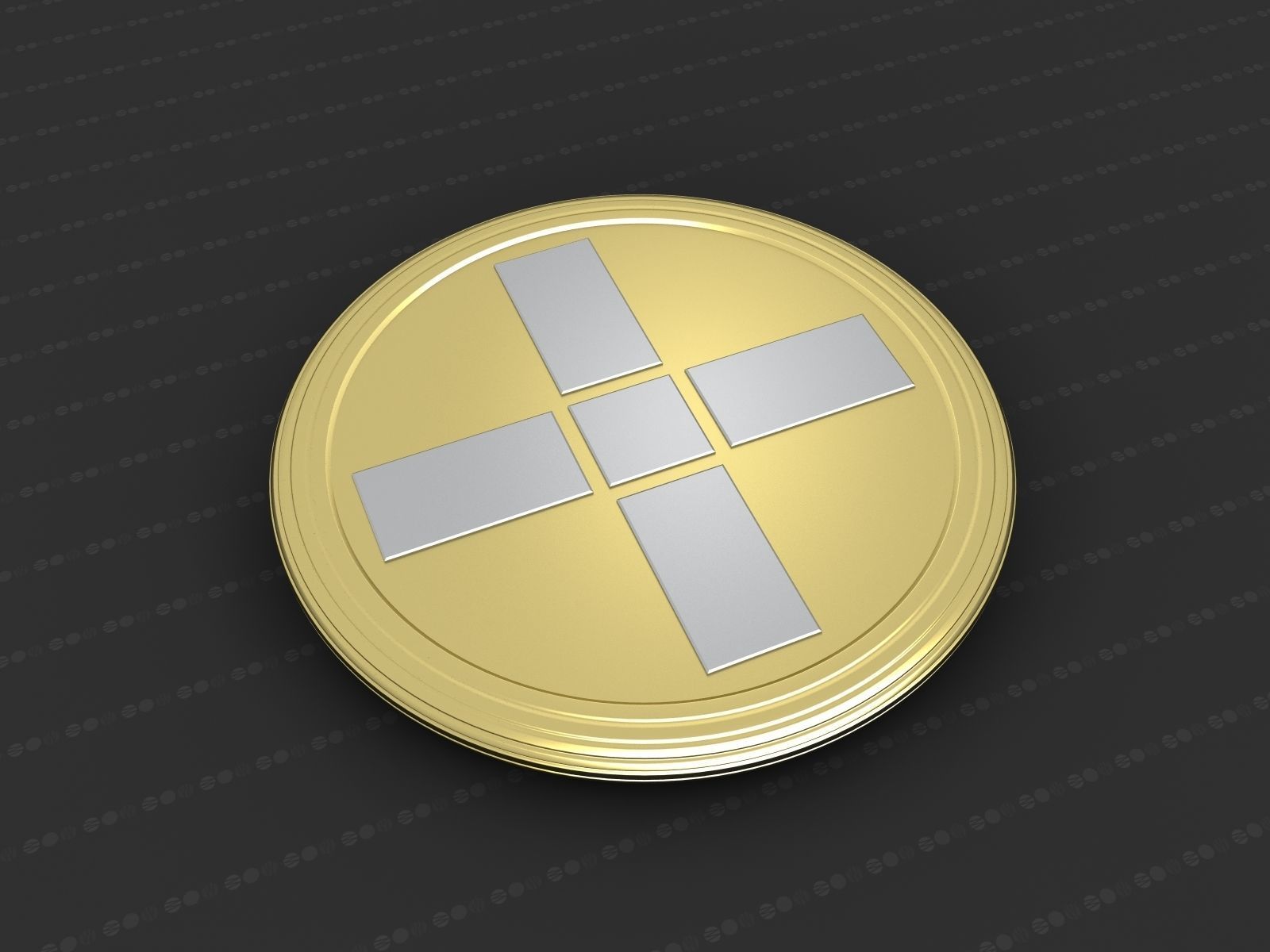 cross medallion art ornament christian bronze gold religious coin jesus worship catholic orthodox chips relief silver money pendant jewellery jewelry 3dotworks coins badges 3D print model - Mito3D