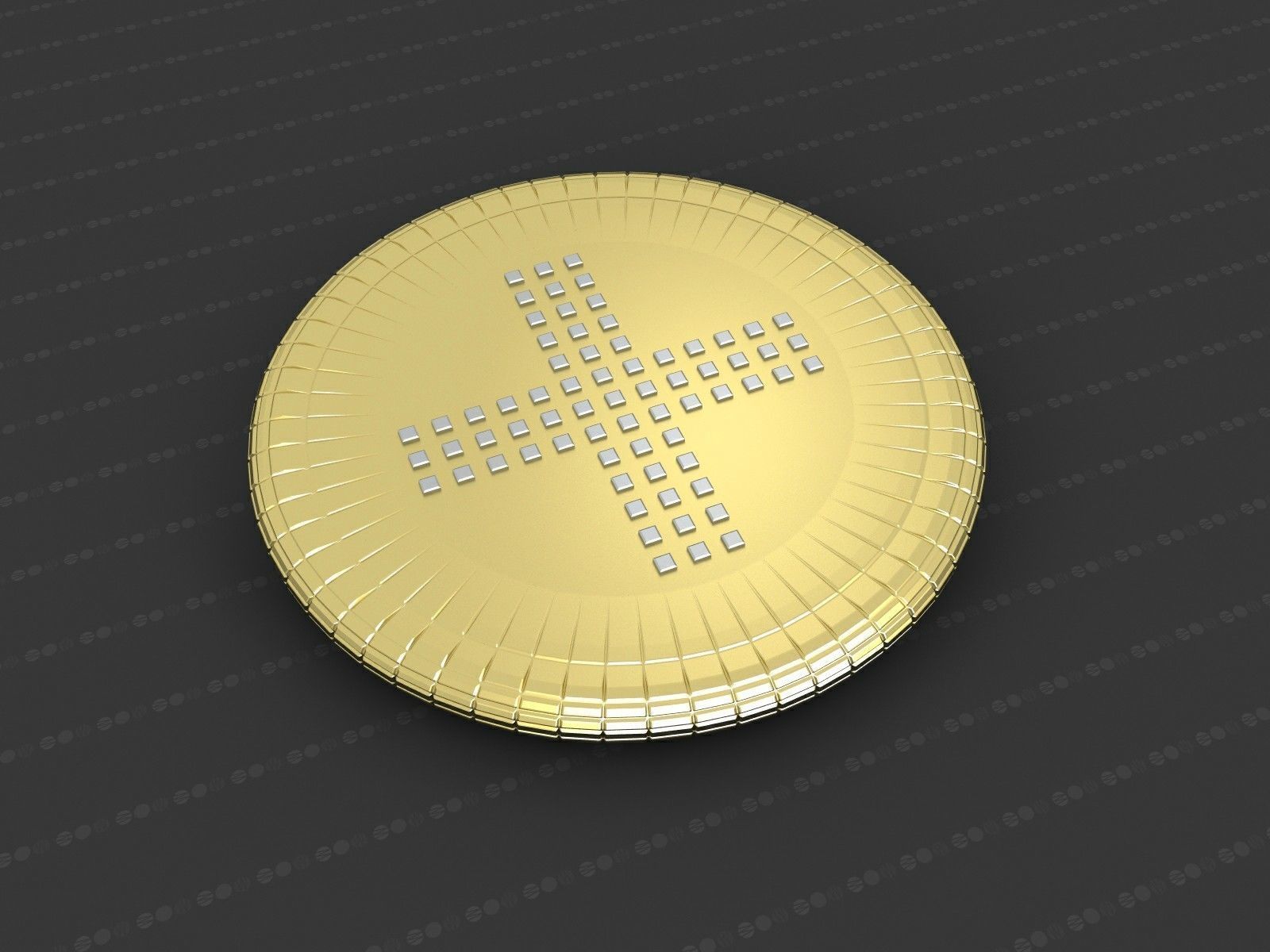 çapraz madalyon sanat süs Hıristiyan Bronz altın dini para İsa ibadet Katolik Ortodoks cips rahatlama Gümüş kolye mücevher takı 3dotworks paralar rozetleri paraları 3D print model - Mito3D
