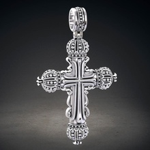 cross men jewelry jewellry gold jewel silver platinum pendant pendants 3d print model - Mito3D