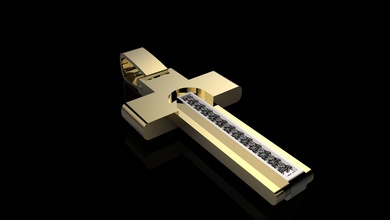 çapraz n1 takı altın sembol kilise mezar Hıristiyan Mesih tombstone mezarlık taşı bölüm heykel Gümüş yazdırılabilir mücevher religiou nesne din Cadılar Bayramı kolye 3d print model - Mito3D