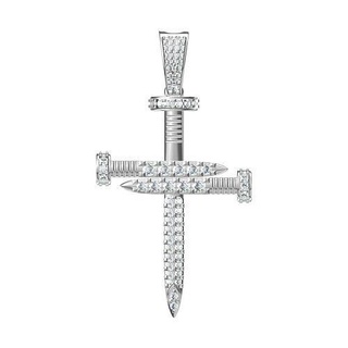 cross pendant uniq antiq art deco fancy bridal jewellery printable jewelry pendants 3d print model - Mito3D
