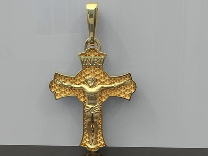 cross pendant gold silver dije cruz antique printable sacred sterling jewel jewellery art conceptual necklace jewelry pendants 3d print model - Mito3D