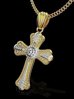 cross pendant 033 jewelry pendant luxury inri chopard chanel graff versace gucci bvlgari tiffany tiffani bulgari vancleef cleef gold cross necklace pendants boucheron  3d print model - Mito3D