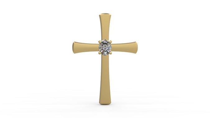 cruzar colgante pendiente 39 collar oro joya joyería plata imprimible Jesús cristiano crucifijo colgantes 3D print model - Mito3D
