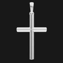 cross pendant minimalism gold silver jewellery jewelry pendants minimal printable religion 3d print model - Mito3D