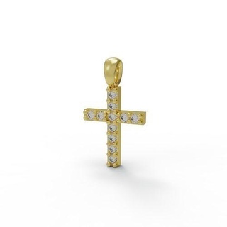 çapraz kolye taş takı elmas altın narin 3dmodel cad Amerika Birleşik Devletleri Kanada İsrail Meksika eyaletler benzersiz Roma Katolik uk Avrupa 3d print model - Mito3D